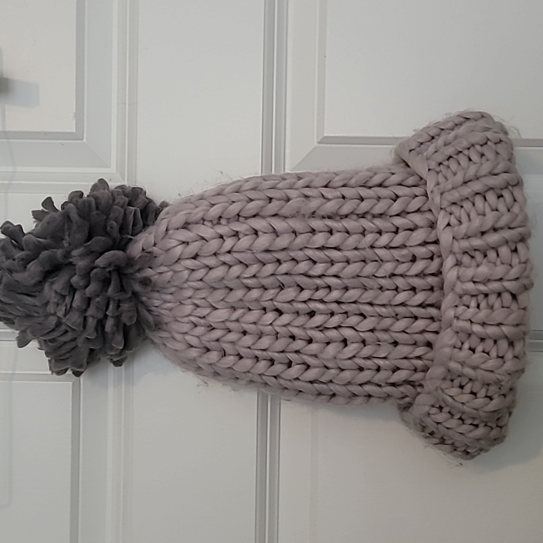 Gray Stocking/Knit Cap